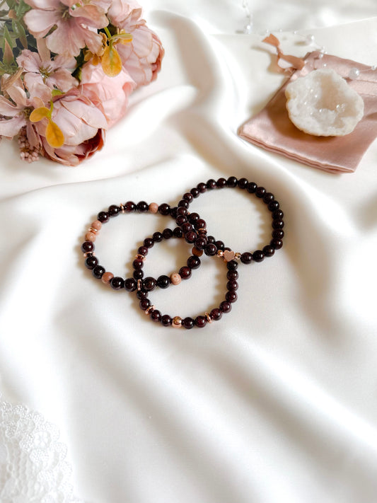 Garnet Bracelet Set