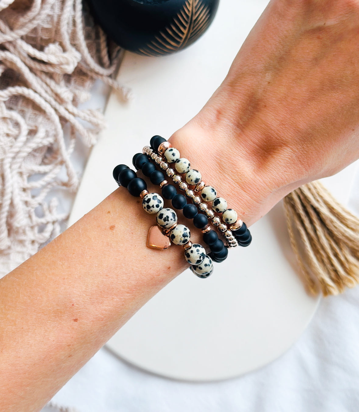 The "Love & Strength" Stacking Set