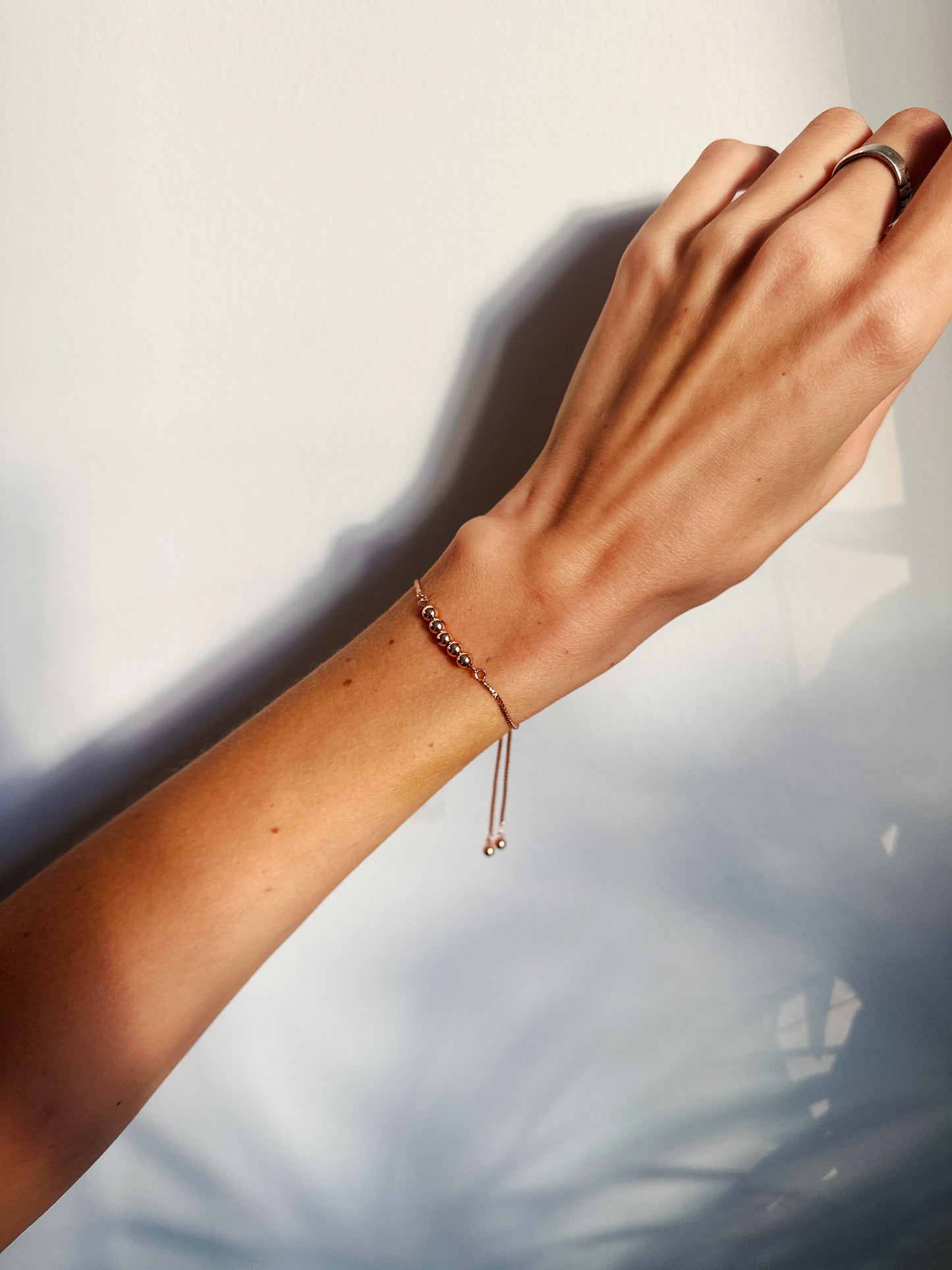 Hematite Minimalist Bracelet.