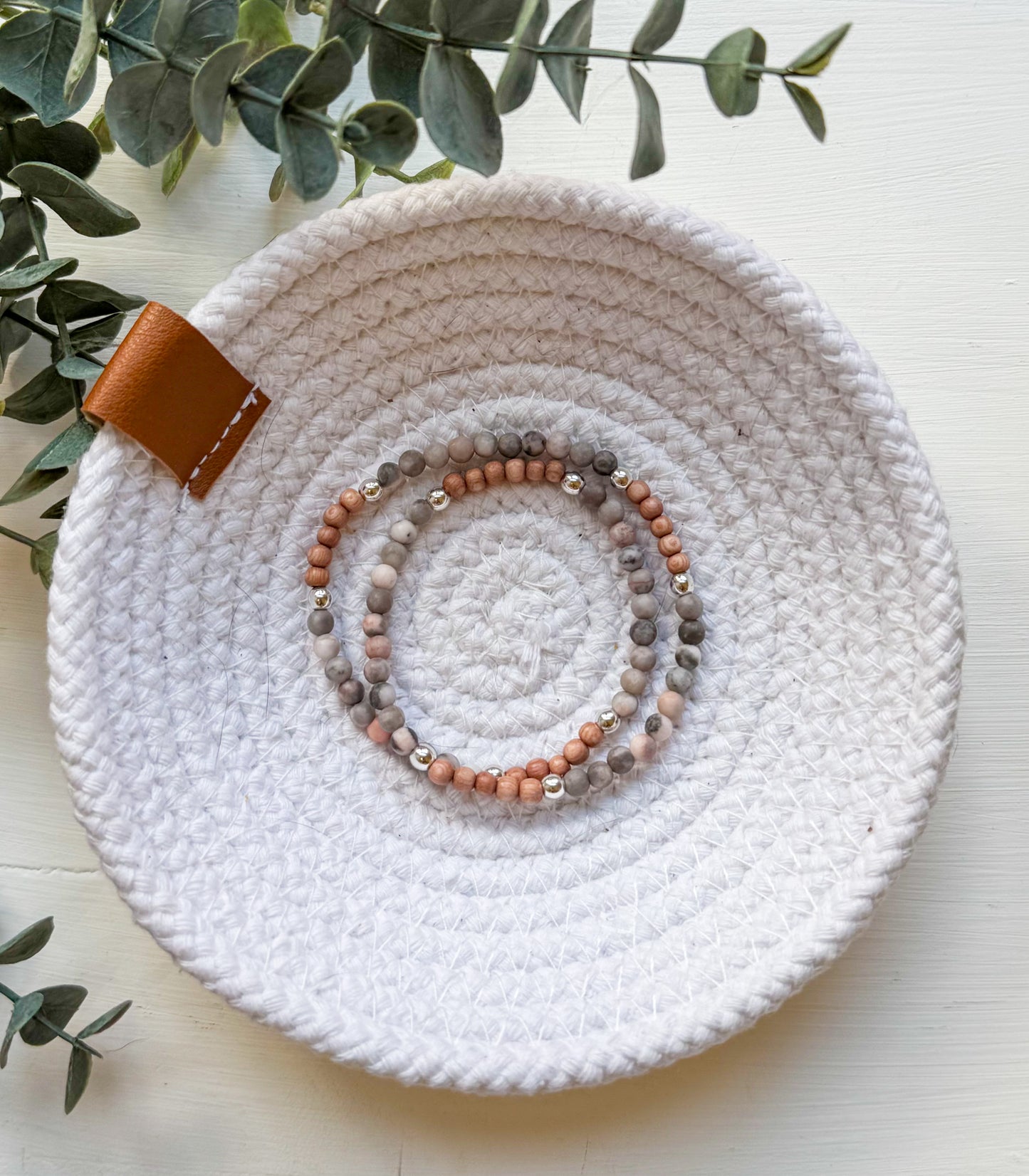 The Pink Zebra Jasper Wrap Bracelet