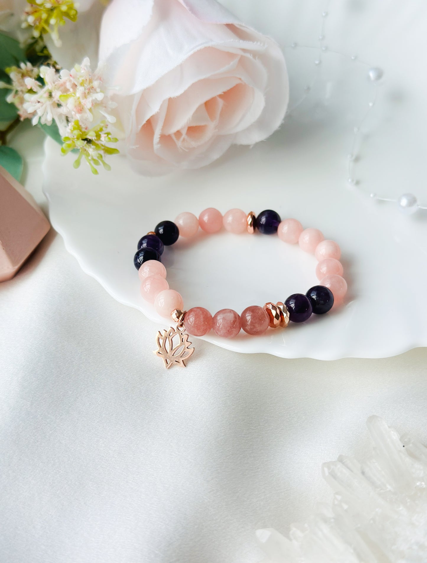 The Lila Lotus Bracelet