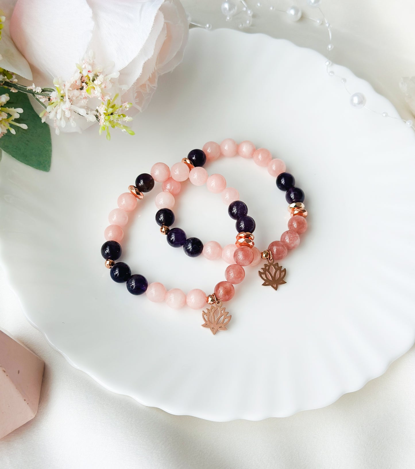 The Lila Lotus Bracelet