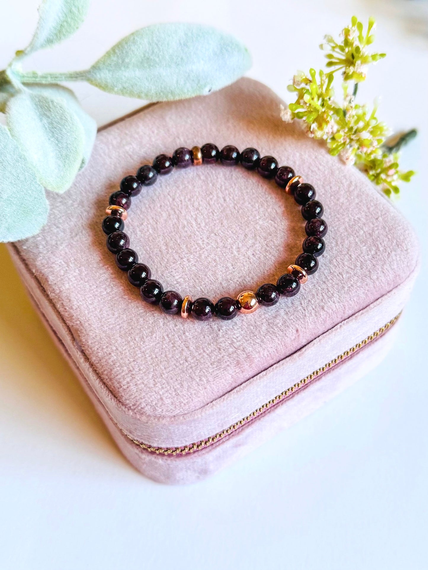 Garnet Bracelet Set