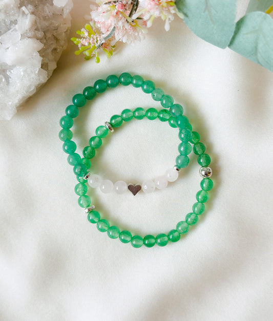 Aventurine & Rose Quartz Bracelets