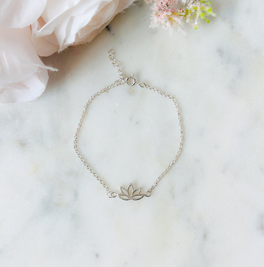 Lotus Minimalist Bracelet
