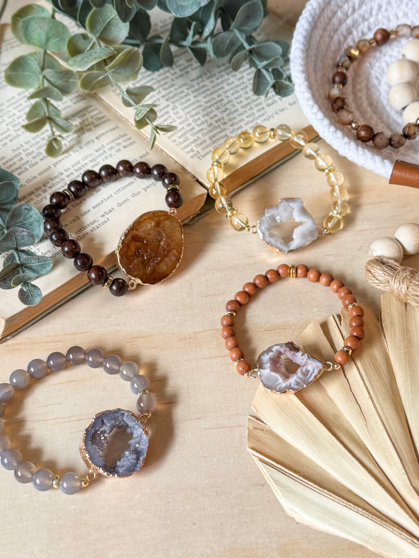 The Mellow Yellow Druzy Agate Bracelet