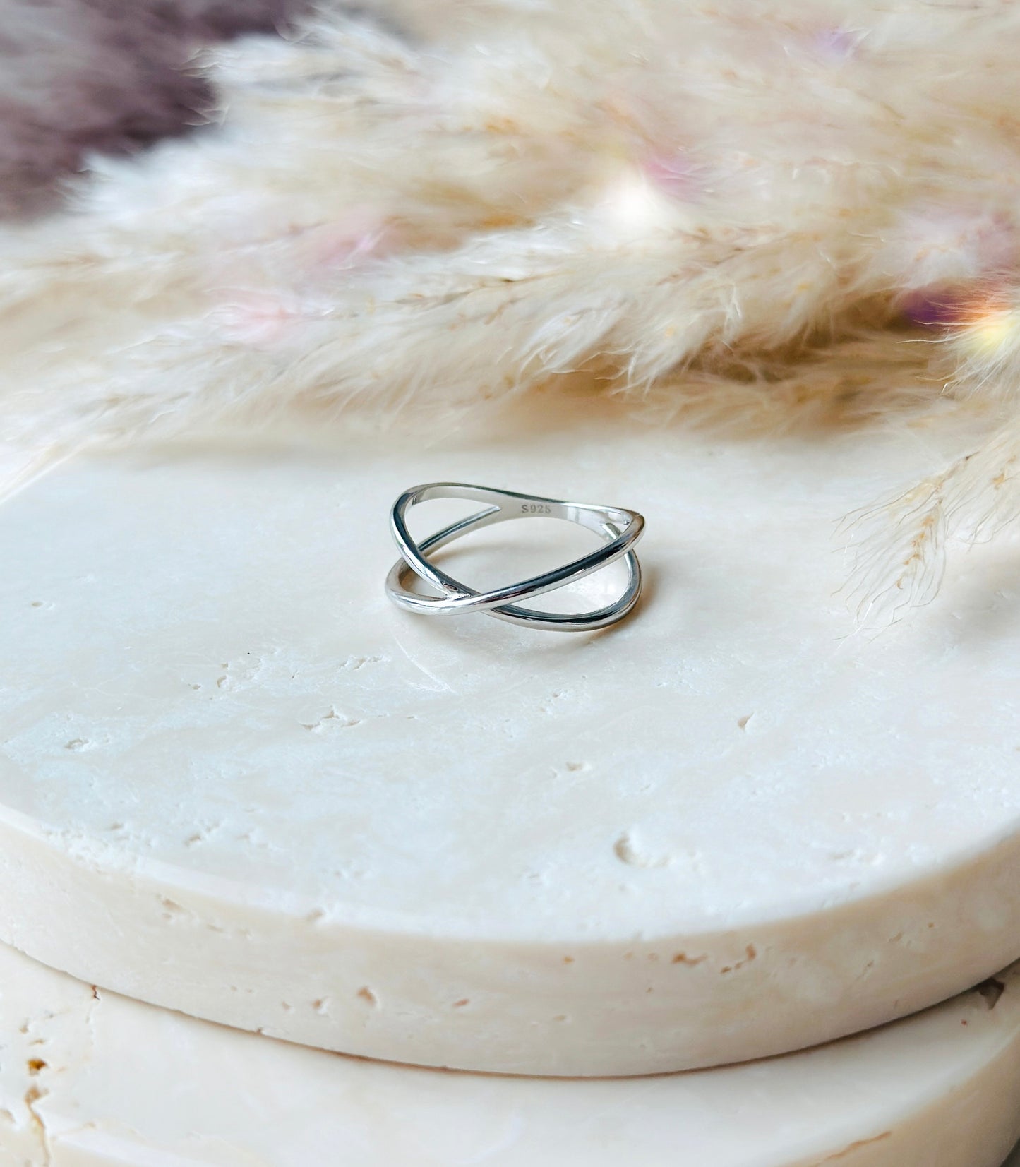The Silver Criss Cross Ring