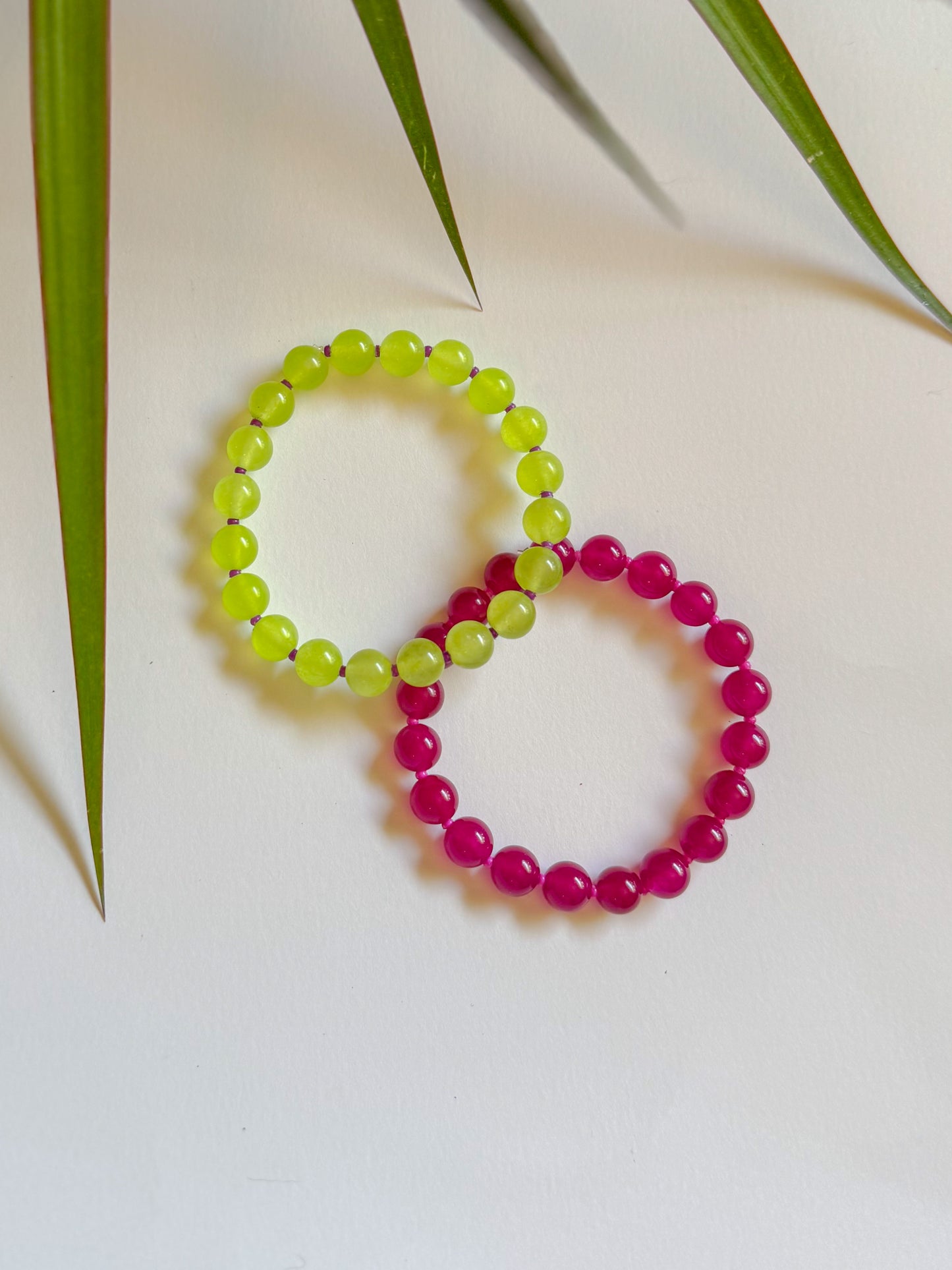 The Lime Burst & Fuchsia Frenzy Bracelets ππ