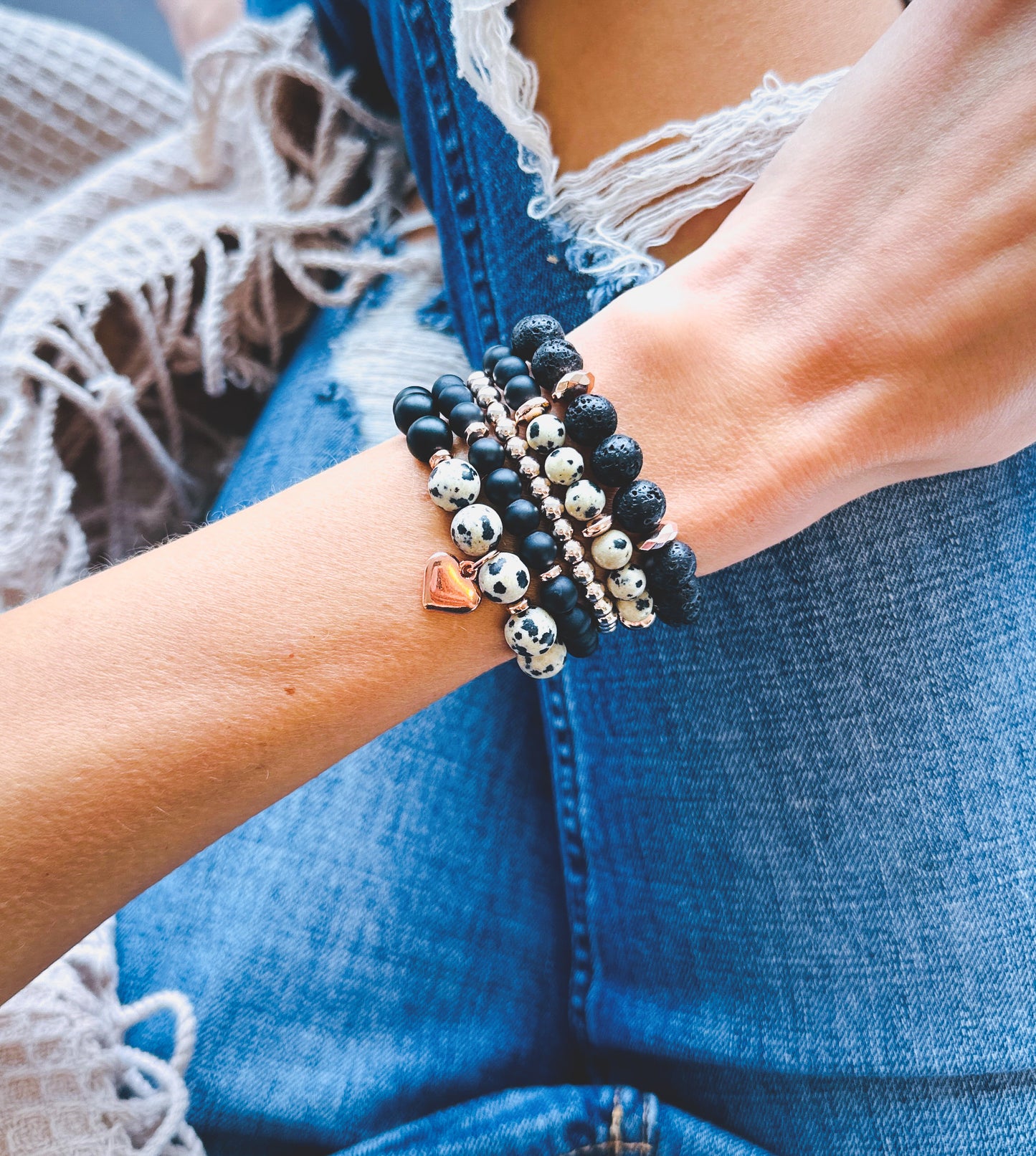 The "Love & Strength" Stacking Set