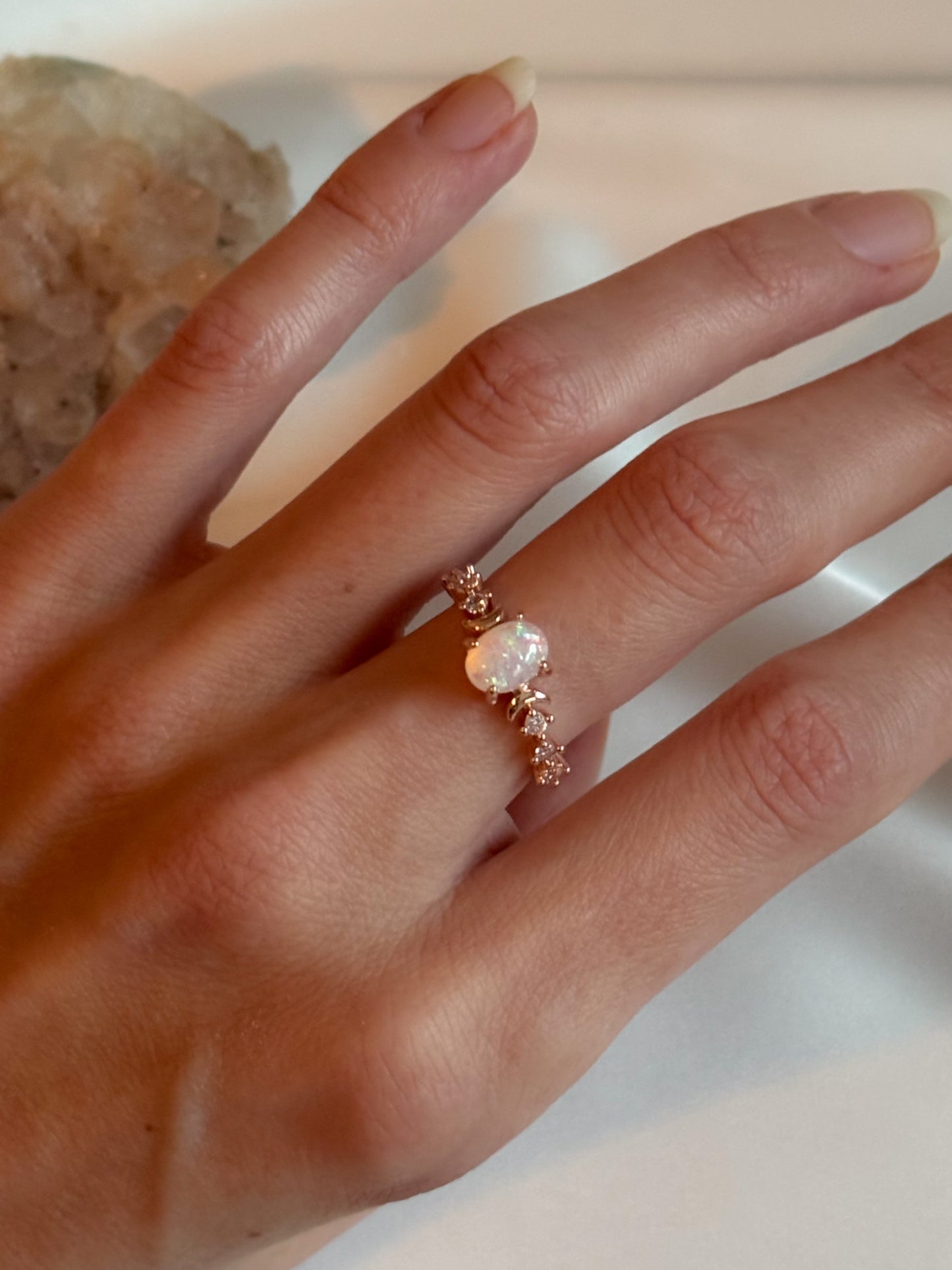 The Rosé Luna Ring