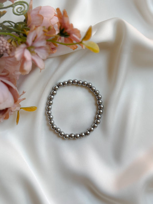 Dark Silver Hematite Bracelet