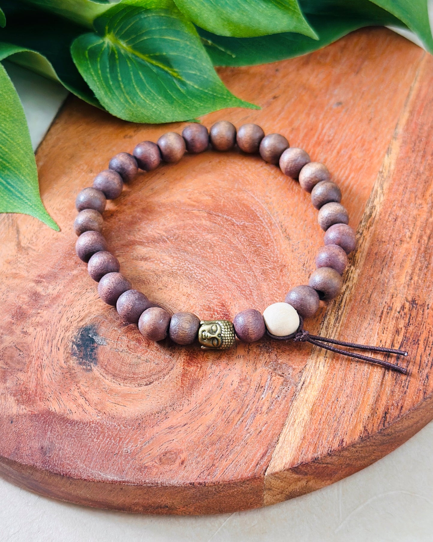 Matte Redwood Tie Bracelet set