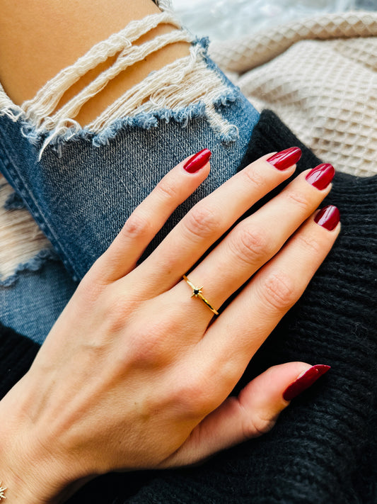 The Celestial Gold Star Ring