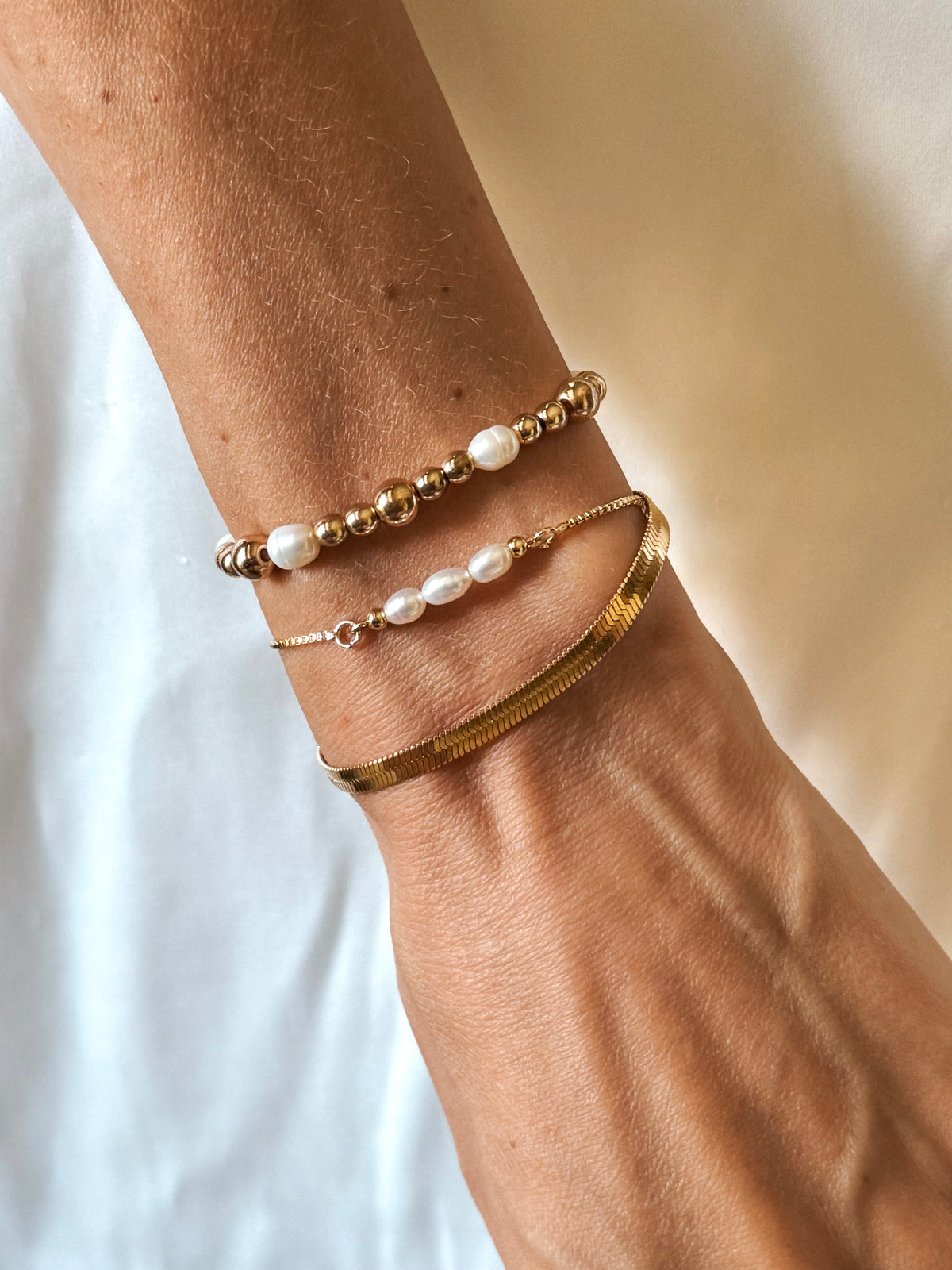 The Isabella Herringbone Bracelet