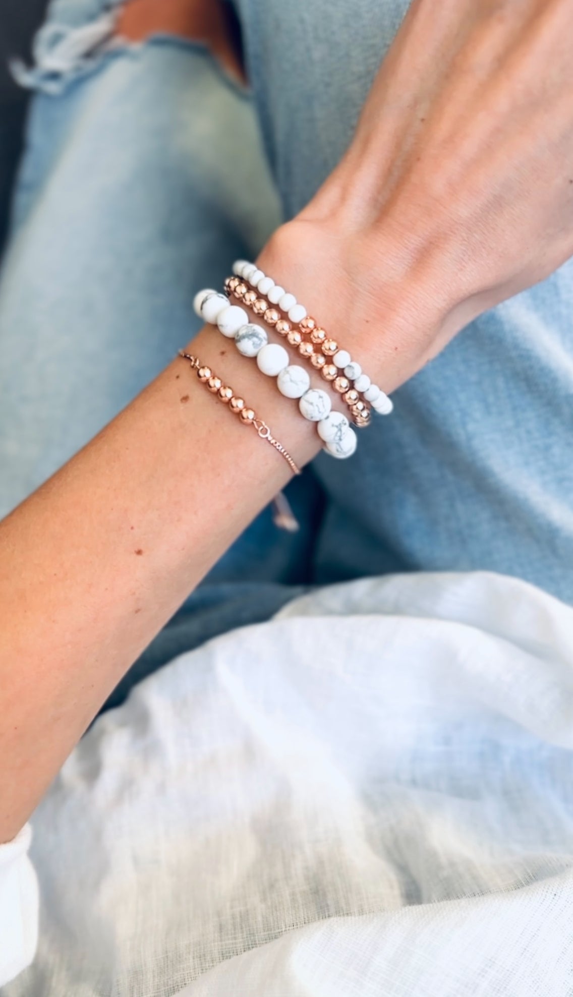 Hematite Minimalist Bracelet.