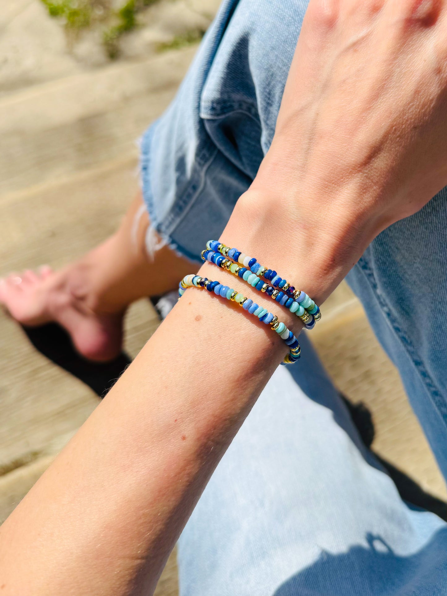 Blue Jade Meadow Bracelet