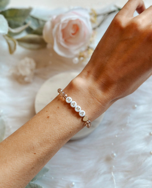 The Glimmering Mama Bracelets serve as radiant tokens of love, gratitude, and appreciation.