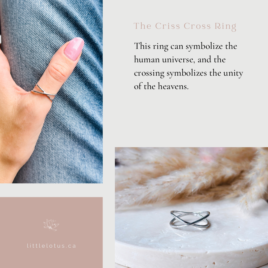 The Silver Criss Cross Ring
