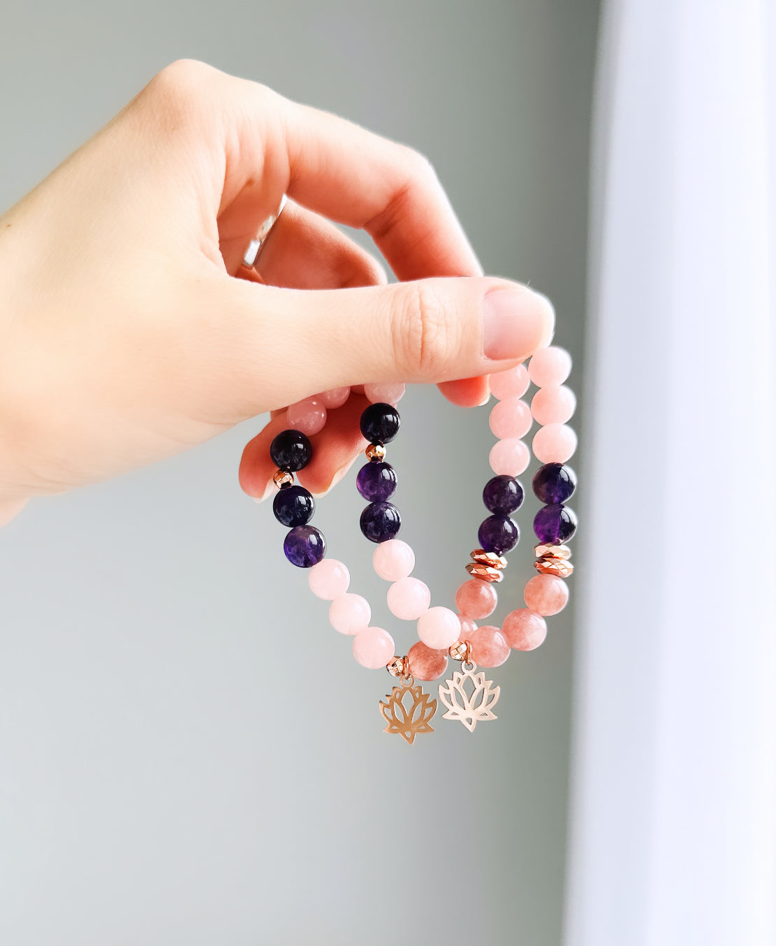 The Lila Lotus Bracelet
