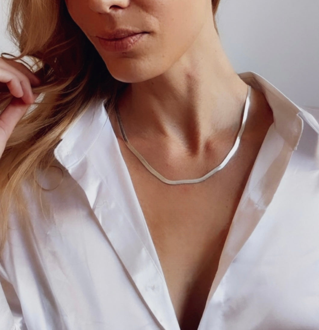The Chloe Herringbone necklace