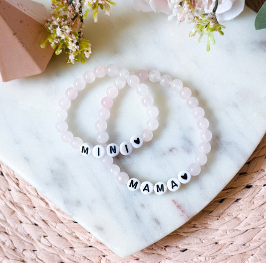 Mama + Mini matching bracelet set