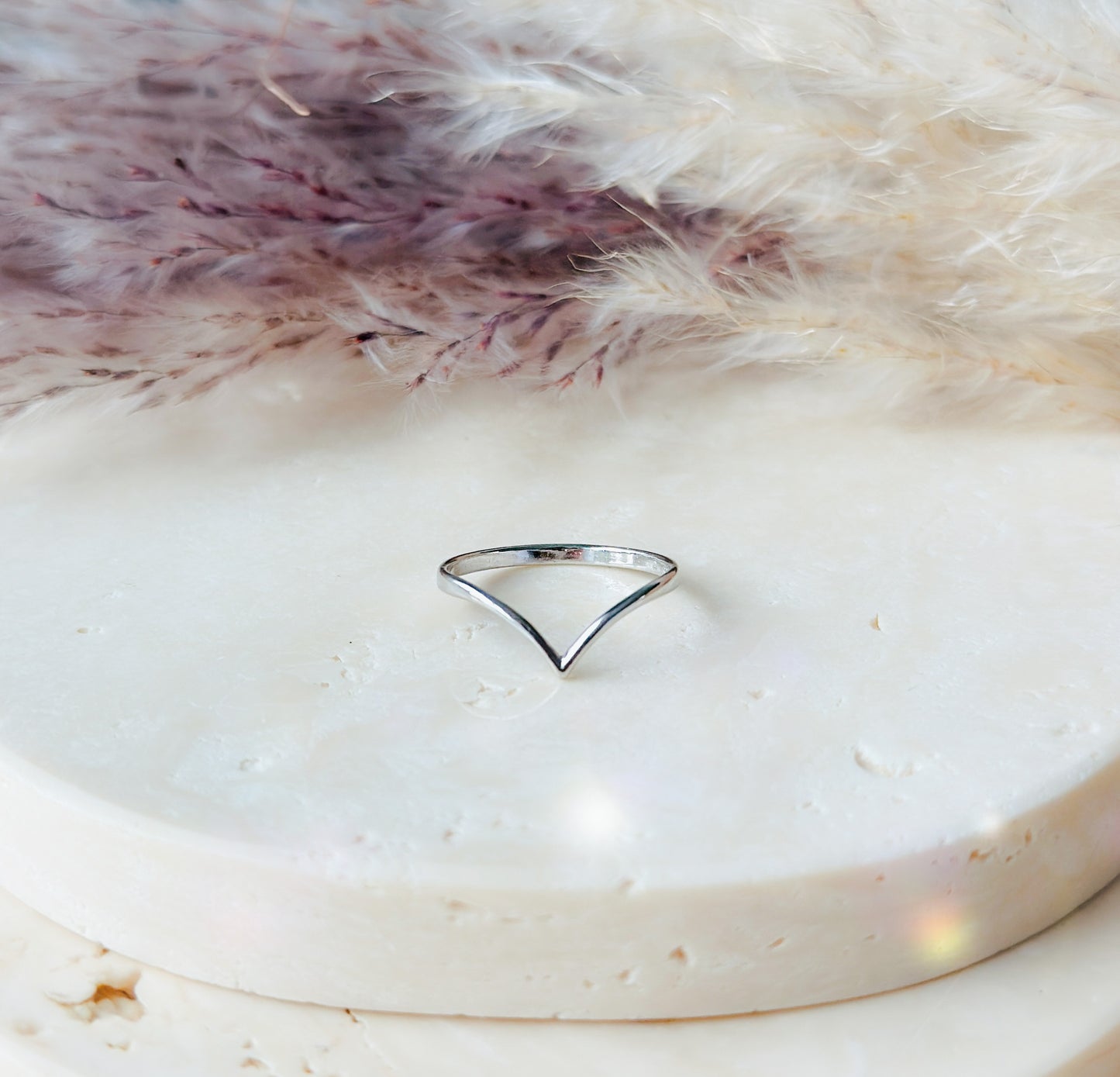 The Silver Chevron Ring