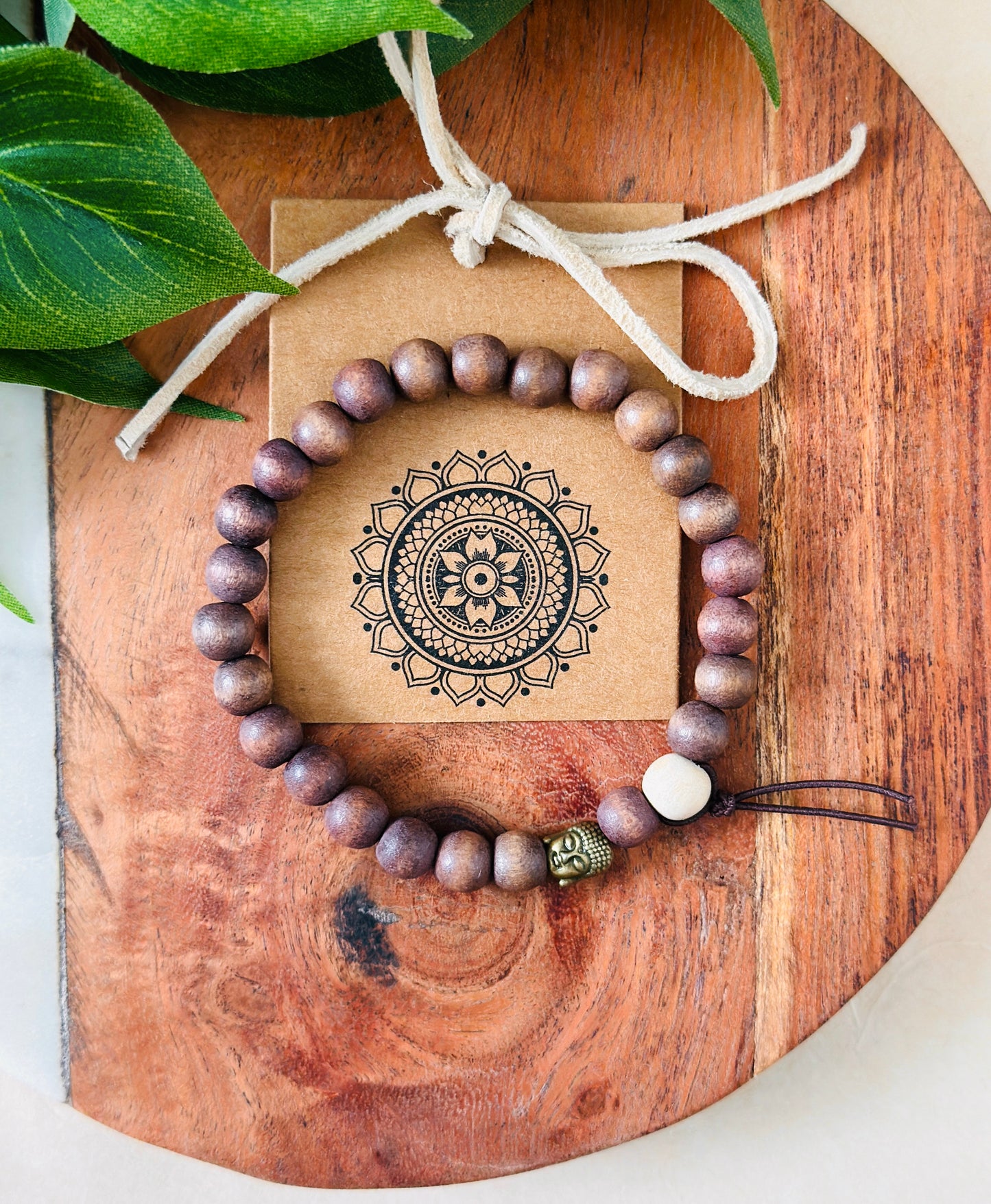 Matte Redwood Tie Bracelet set