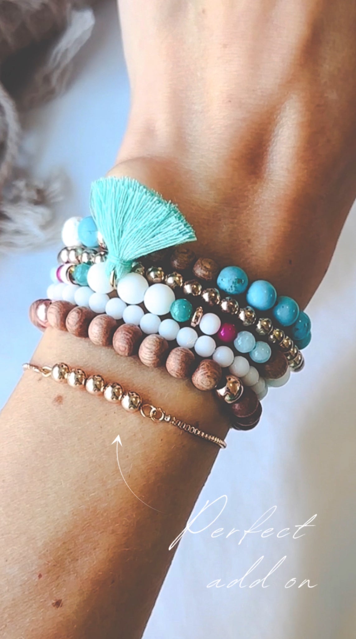 Hematite Minimalist Bracelet.