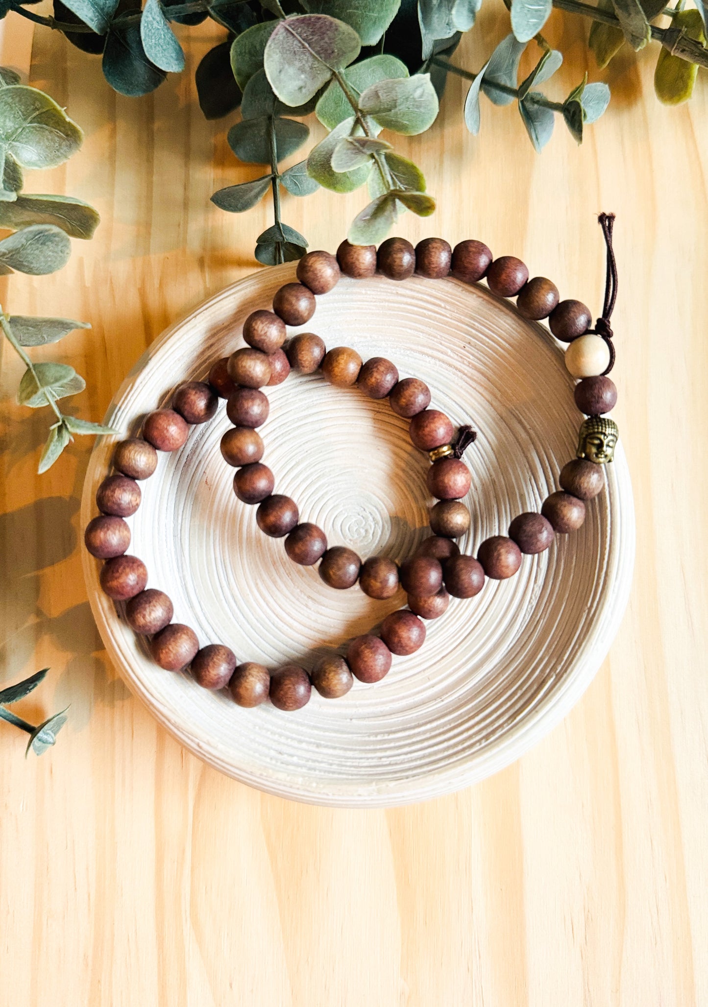 Matte Redwood Tie Bracelet set