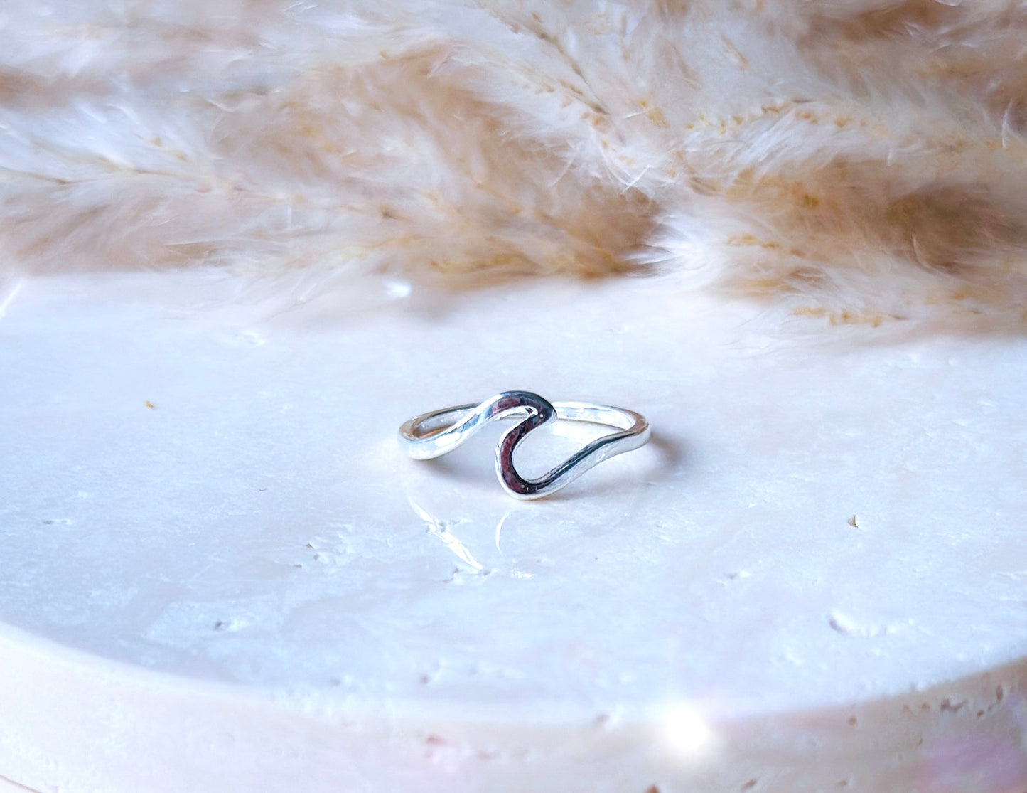 sterling silver wave ring