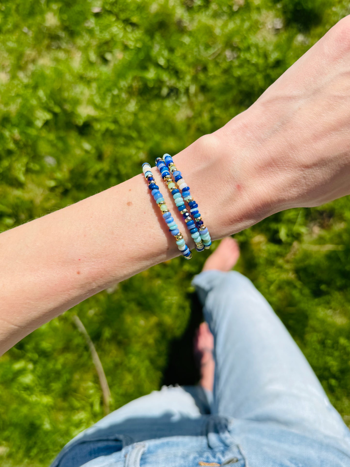 Blue Jade Meadow Bracelet