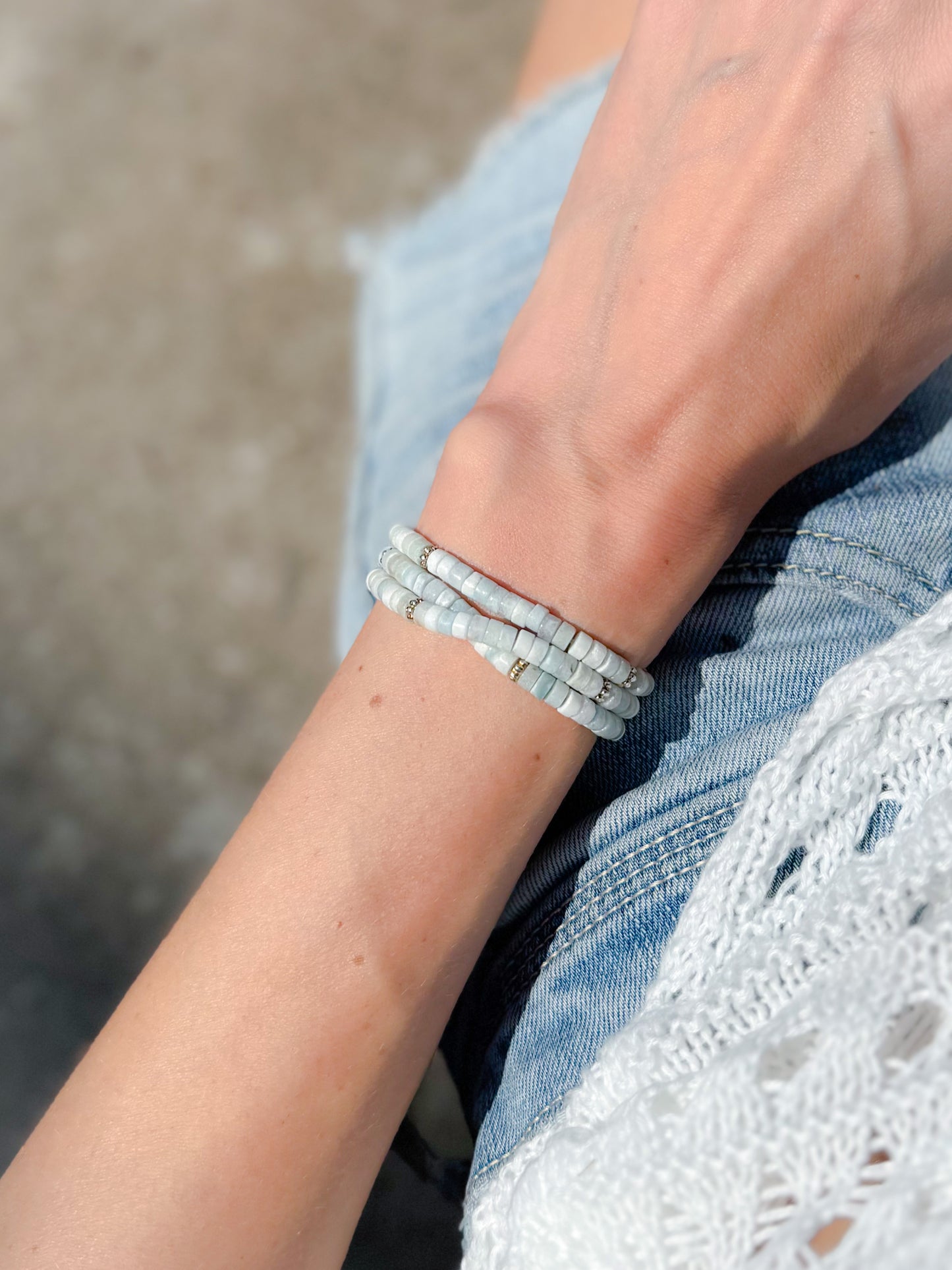 The Aquamarine 1/2 Wrap