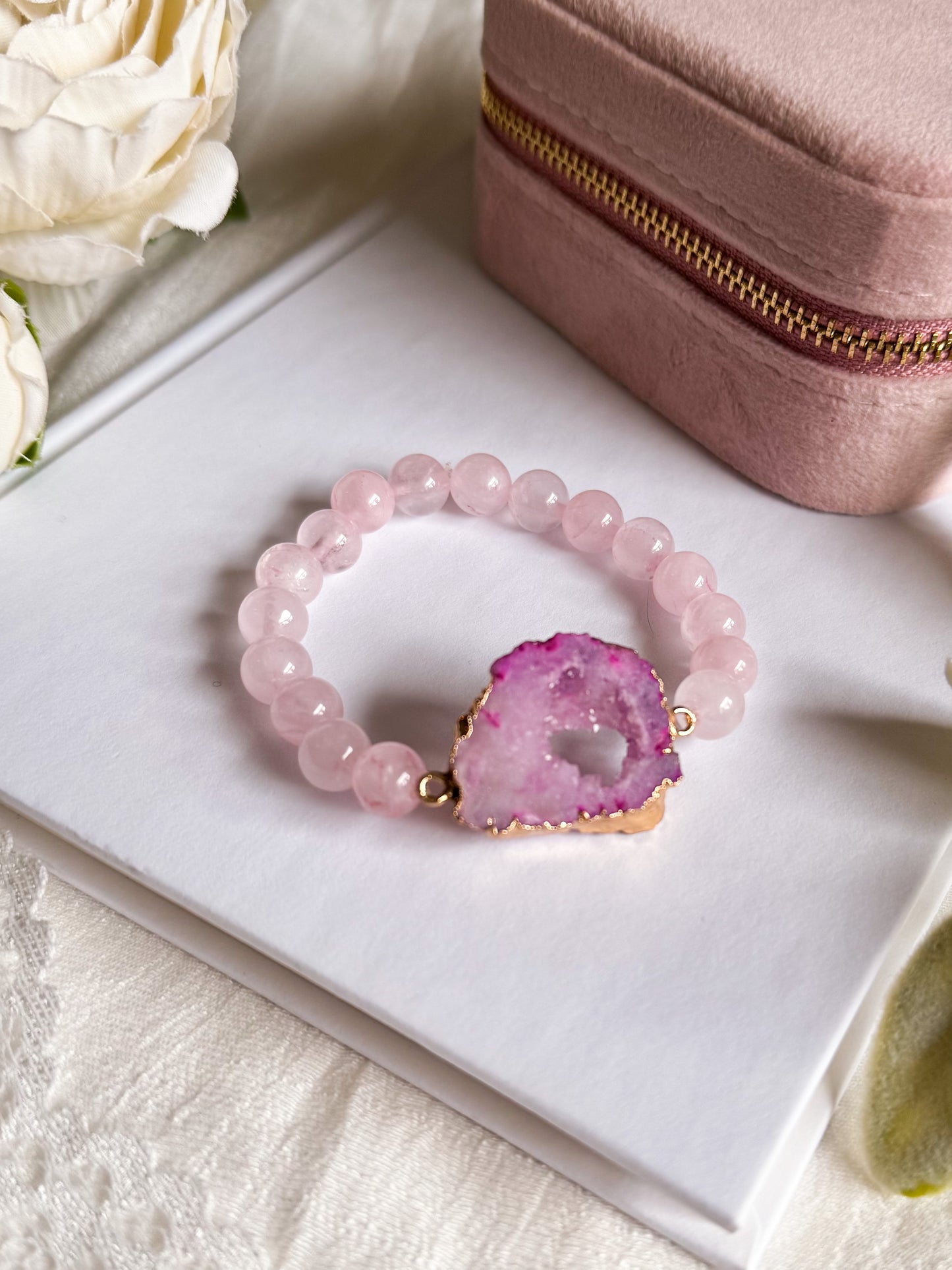 Pink Paradise Geode Bracelet
