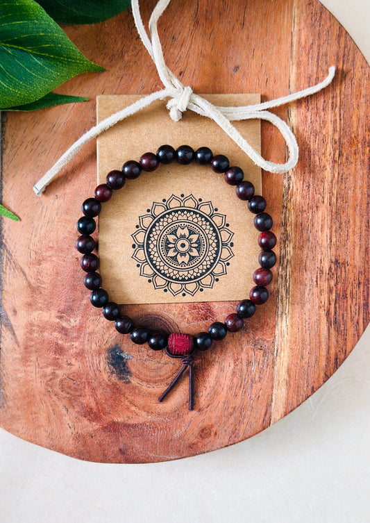 Redwood tie bracelet 6mm