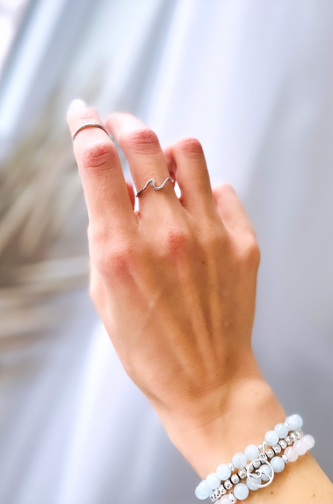 Silver Wave Ring