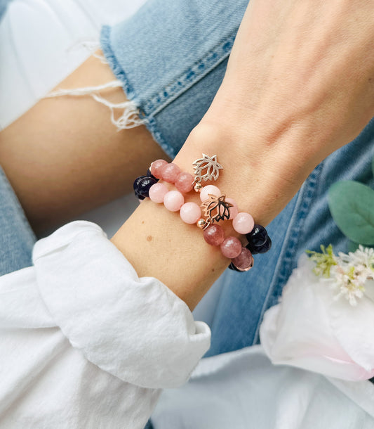 The Lila Lotus Bracelet