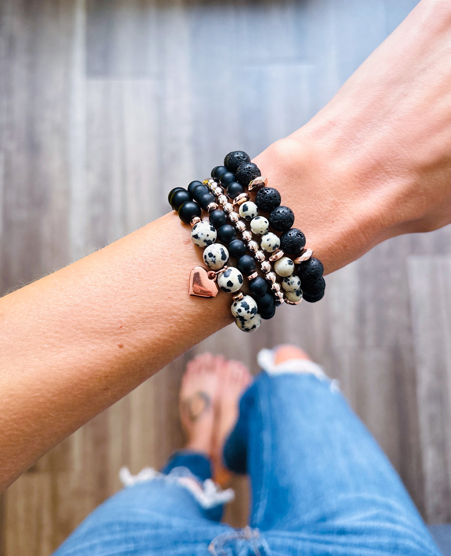 The "Love & Strength" Stacking Set