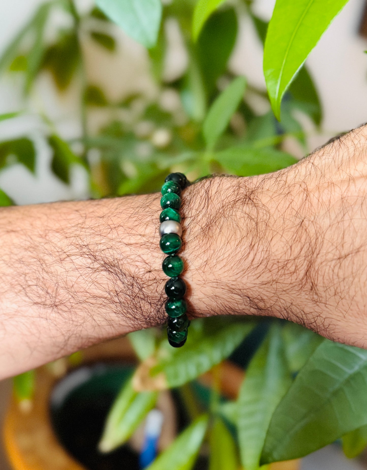 Green Tigers Eye Bracelet