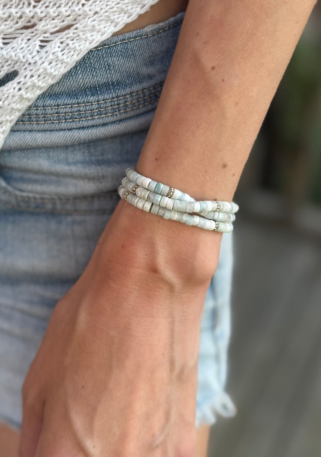 The Aquamarine 1/2 Wrap