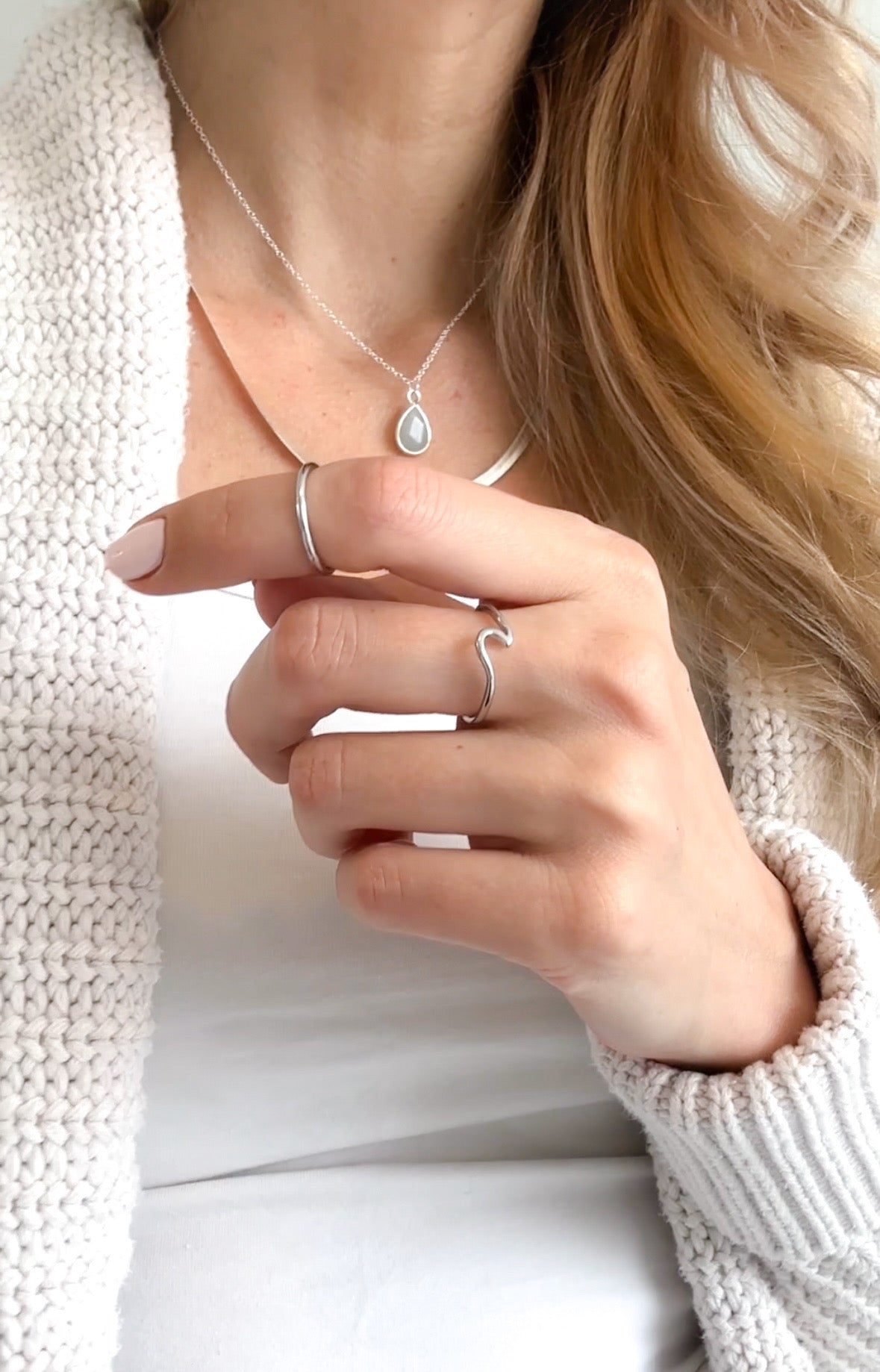 Silver Wave Ring