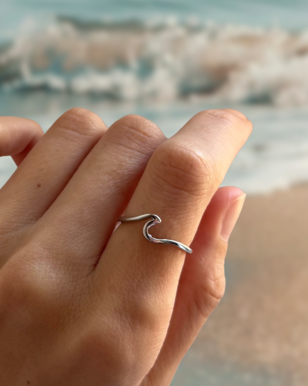 Silver Wave Ring