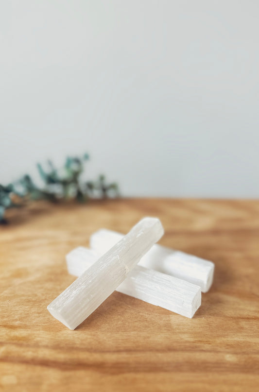 Selenite Cleansing Wands.