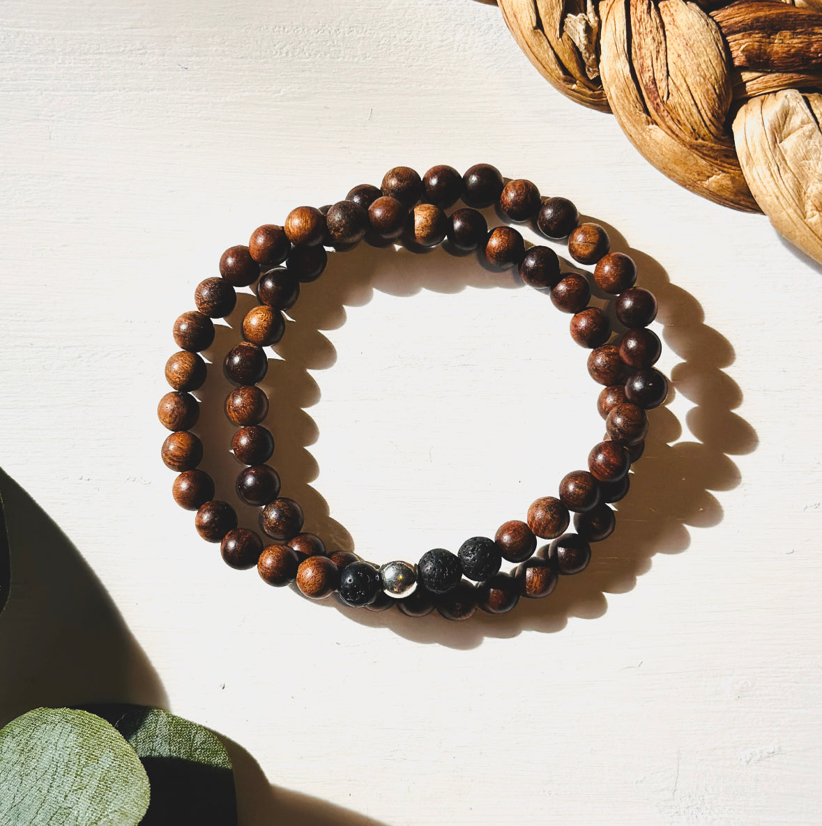 The Sandalwood 1/2 Wrap Bracelet