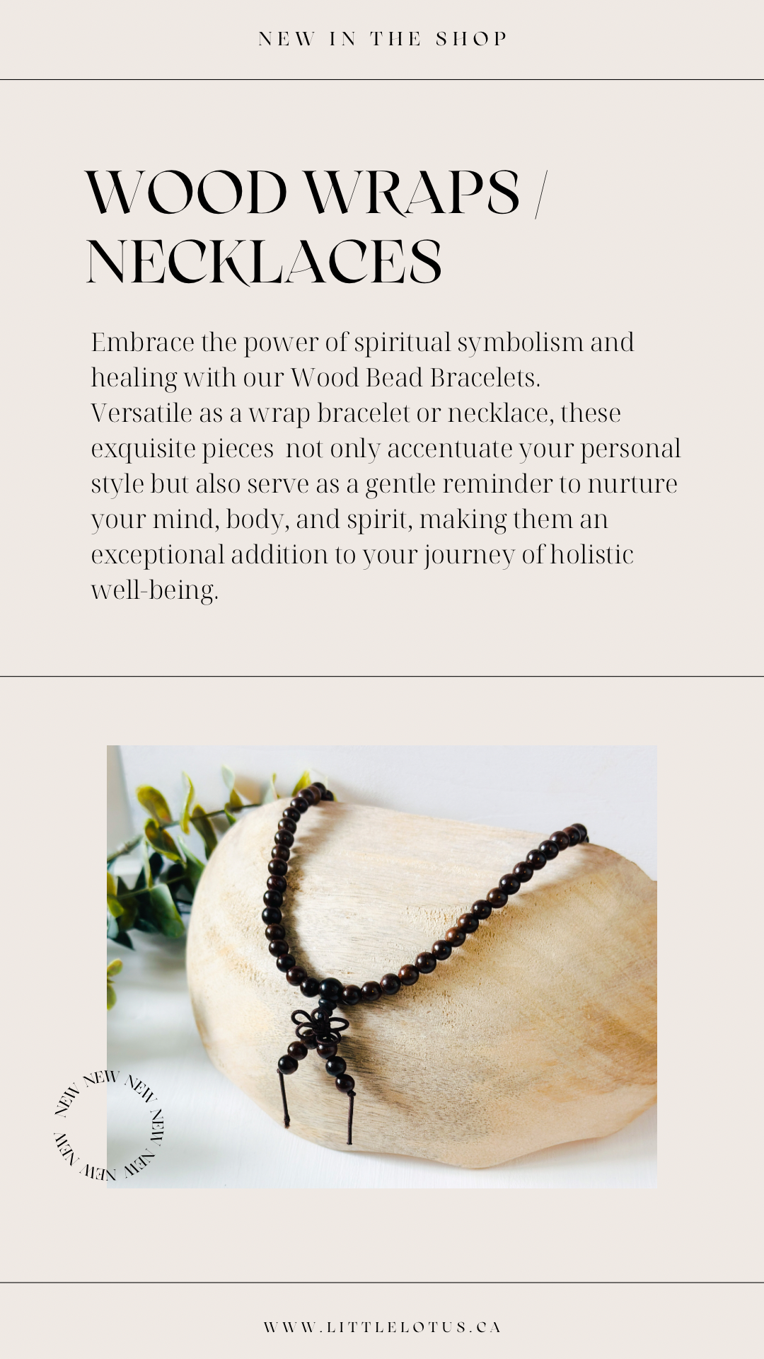 Wood Wrap Bracelets / Necklaces