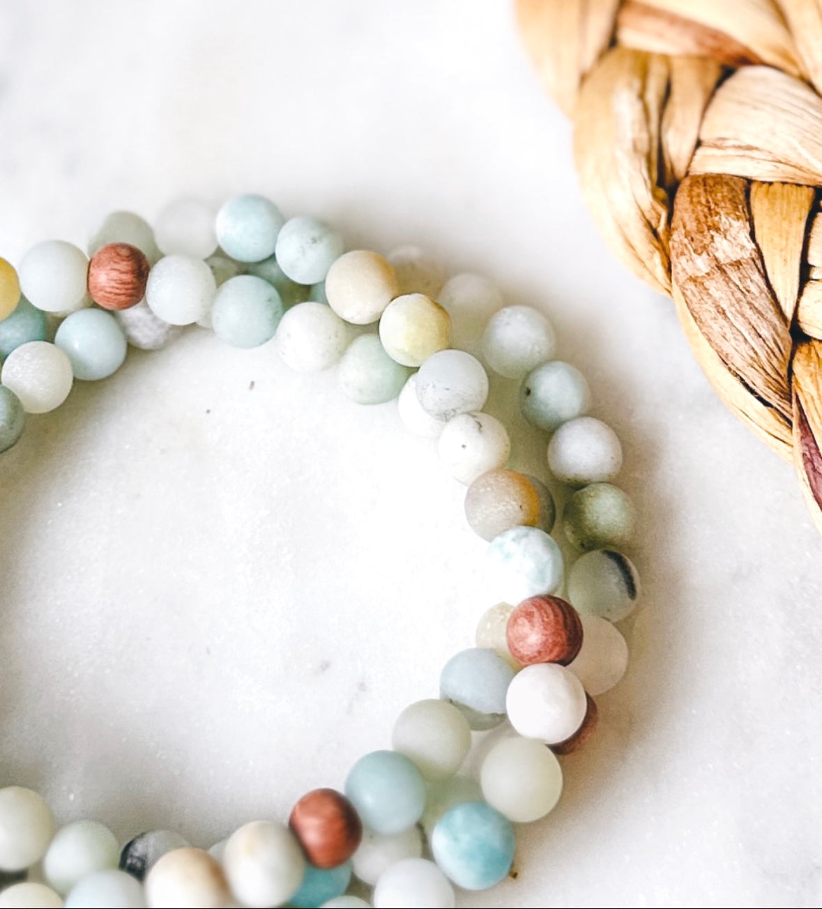 Amazonite wrap bracelet for courage