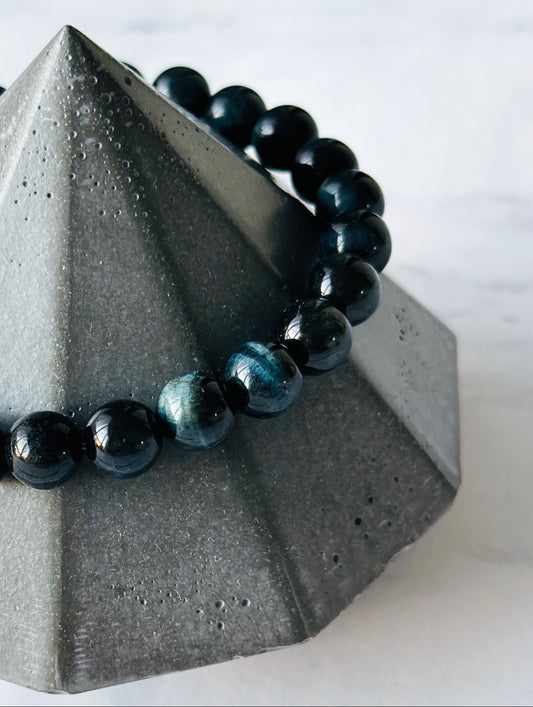 mens grey tigers eye bracelet canada