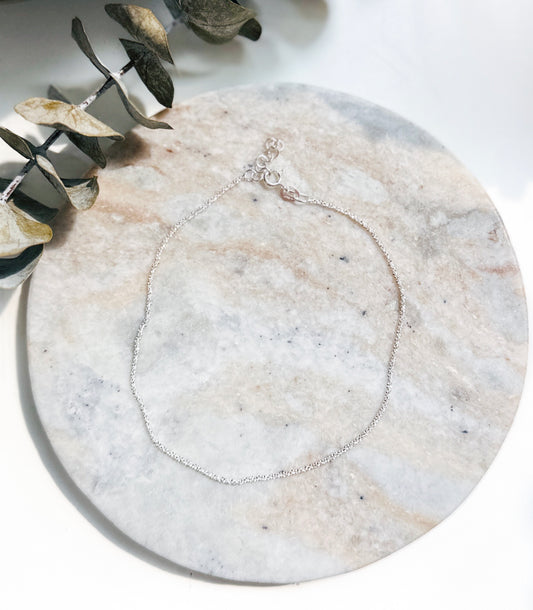 sterling silver anklet chain canada