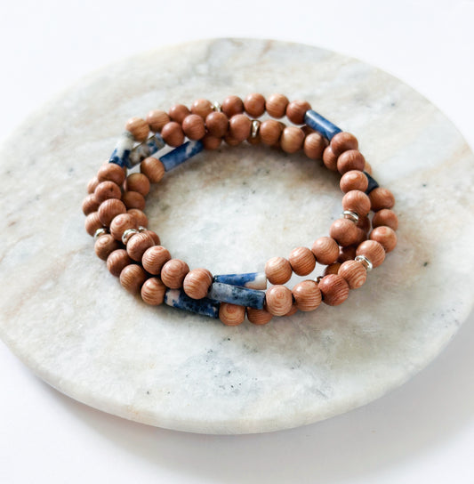 The Sodalite Wrap Bracelet