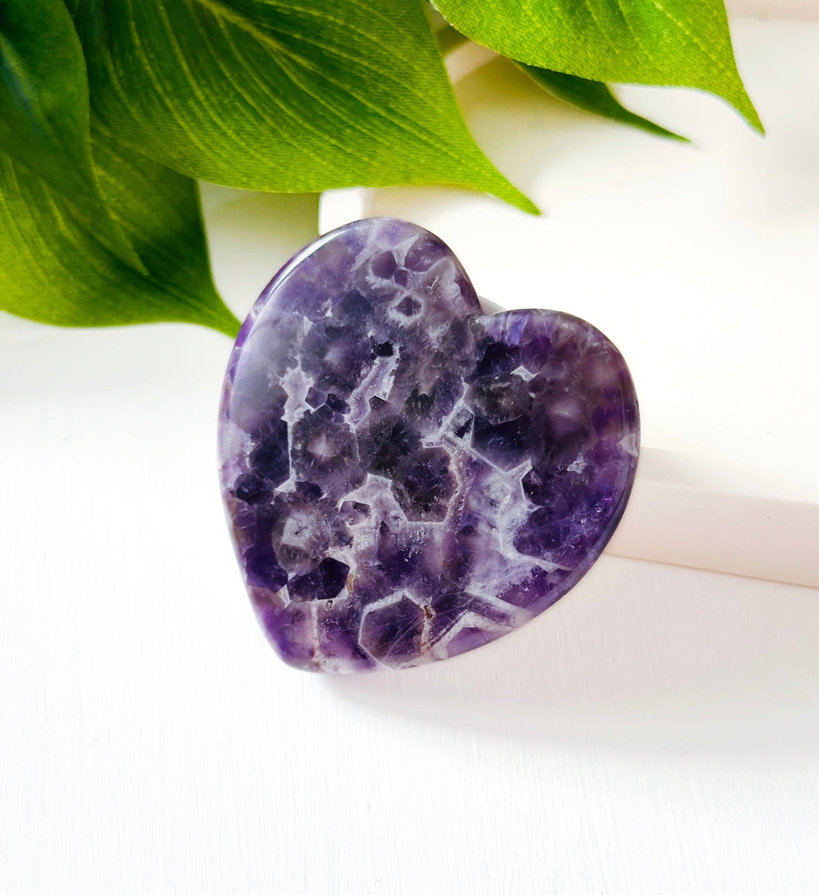 Amethyst heart Phone grip