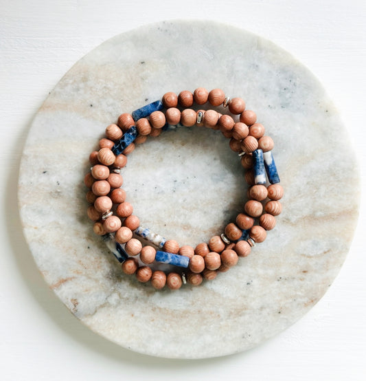 The Sodalite Wrap Bracelet